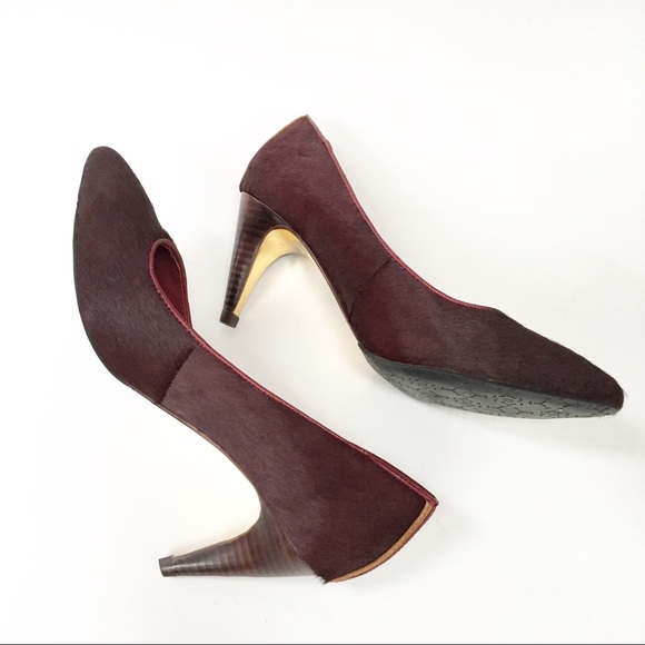 Nanette Lepore ‘Play Me’ Pump Wine Calf Hair 7.5 - Picture 13 of 16